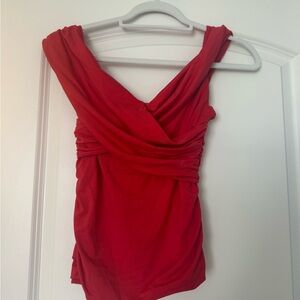 Abercrombie & Fitch Red Crossover Top